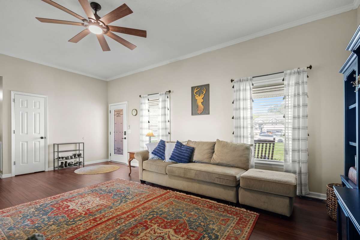View of Front door from the Living Room