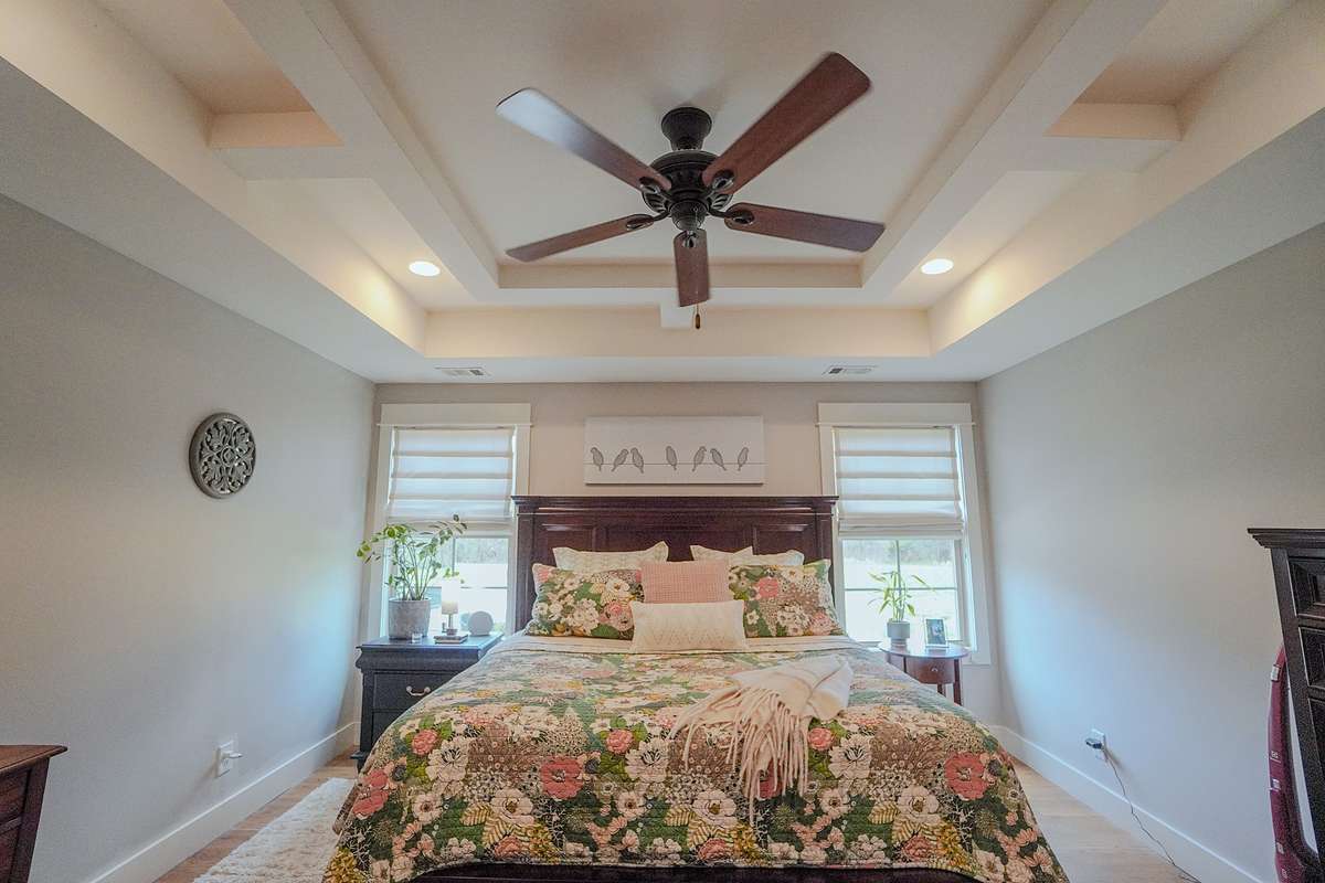 Coffered Ceiling - Primary Bedroom