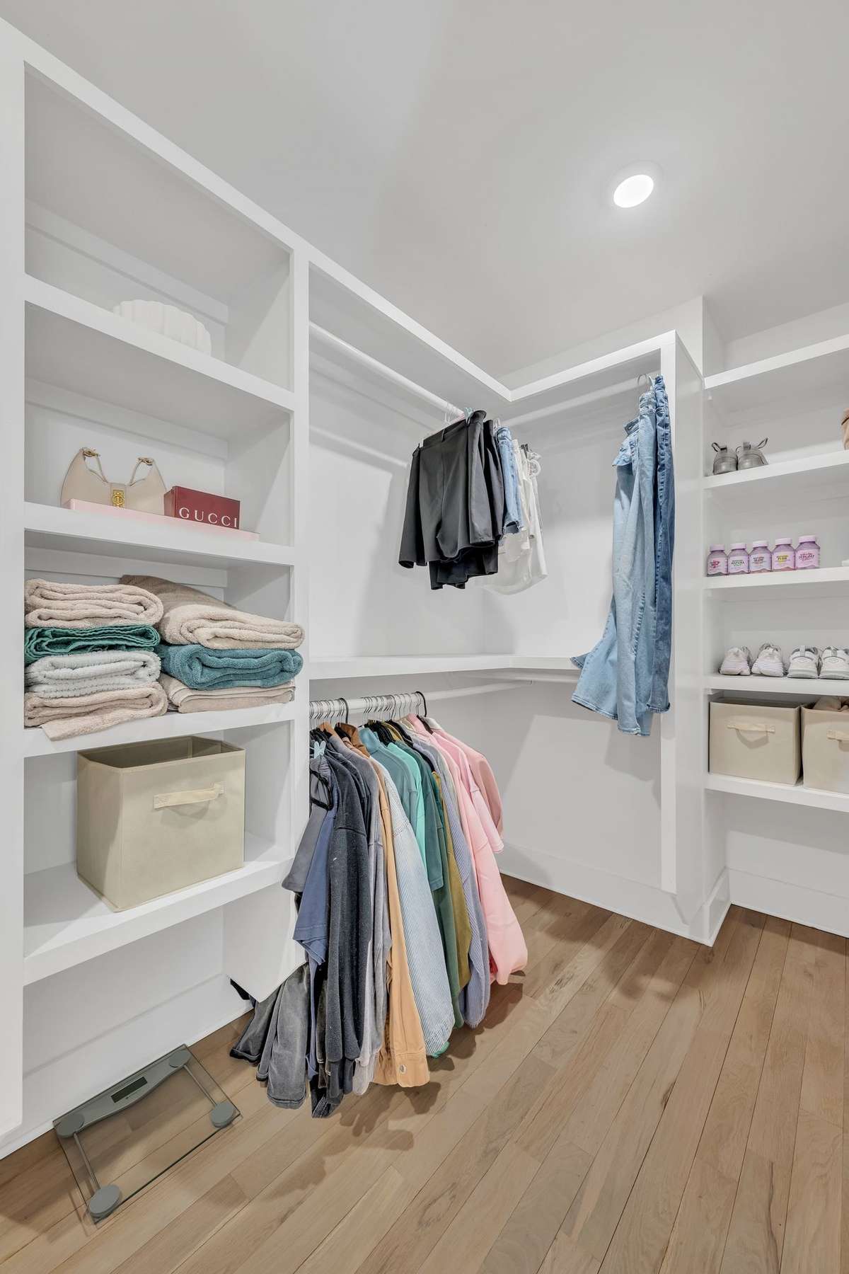 Primary walk in closet with lots of room