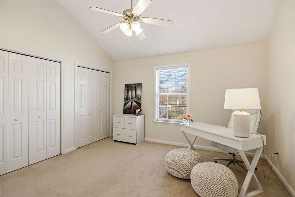 Double Closets in the primary bedroom.