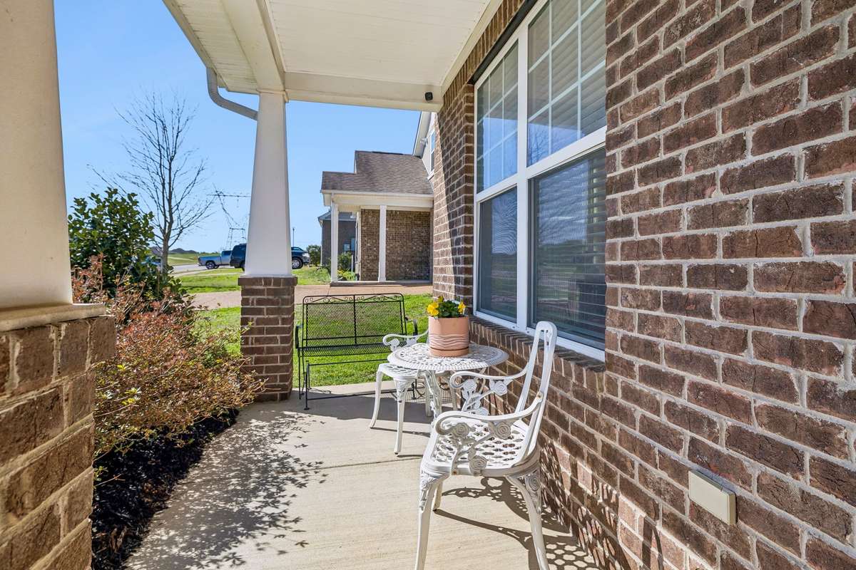 Enjoy your morning coffee on your covered front porch!