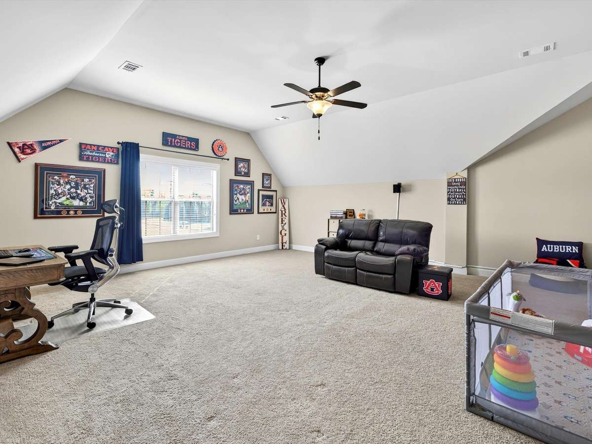 Oversized bonus room on second level.