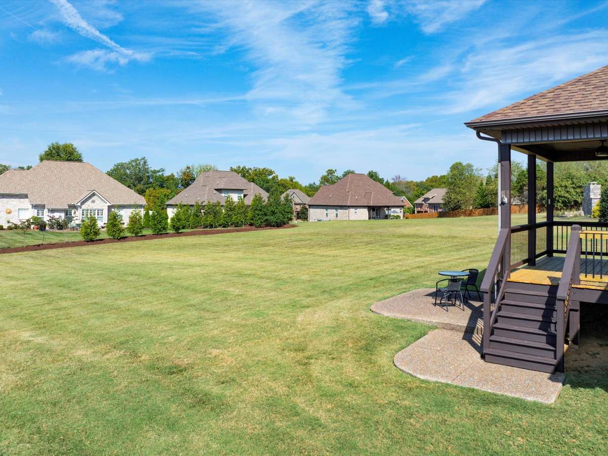 Open backyard area