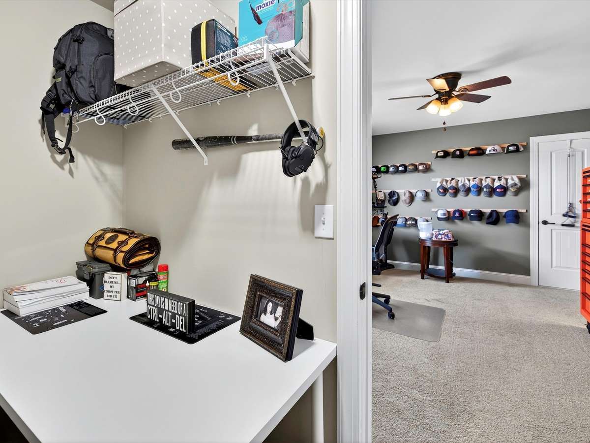 Large walk-in closet off of bedroom 4.  Plenty of open attic storage off this room as well