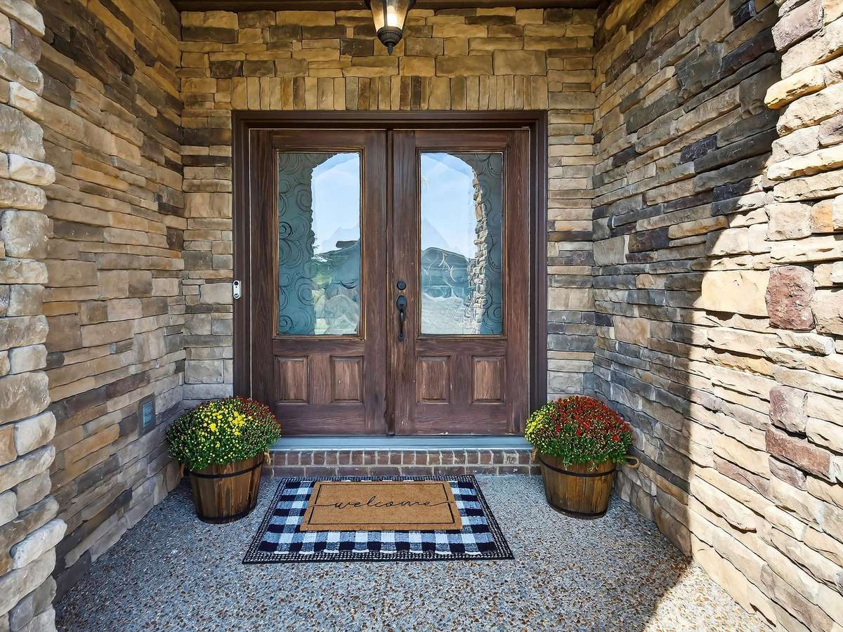 Inviting front entrance