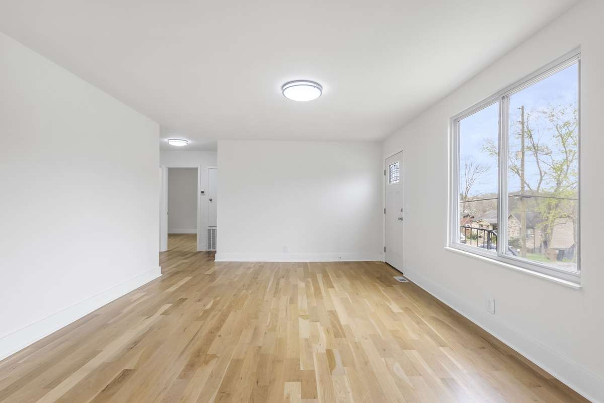 A view back toward the living area shows how nicely the spaces flow together.