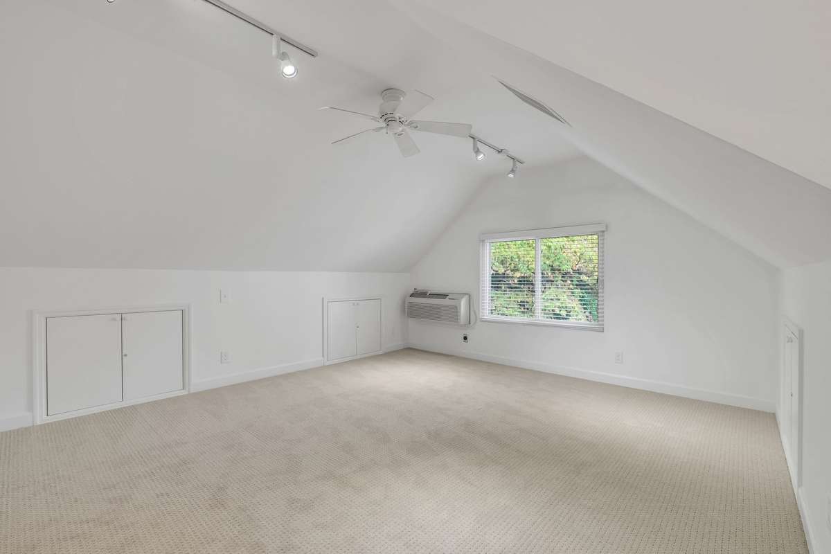 Upstairs Recreation room has a separate entrance from the garage