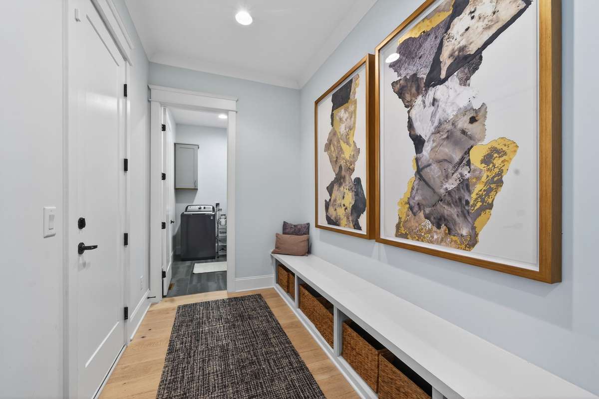 Thoughtfully designed drop zone with built-in storage and everyday convenience.