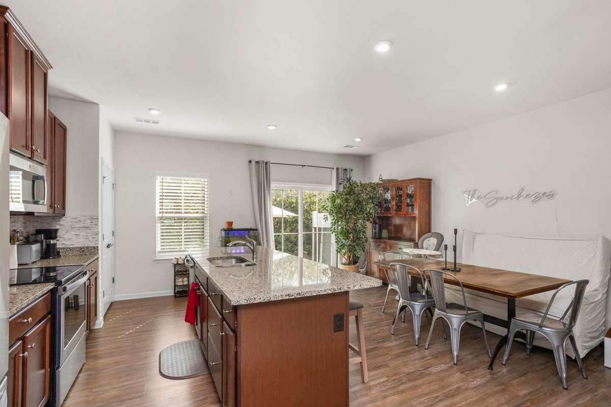 Kitchen and Dining Room.