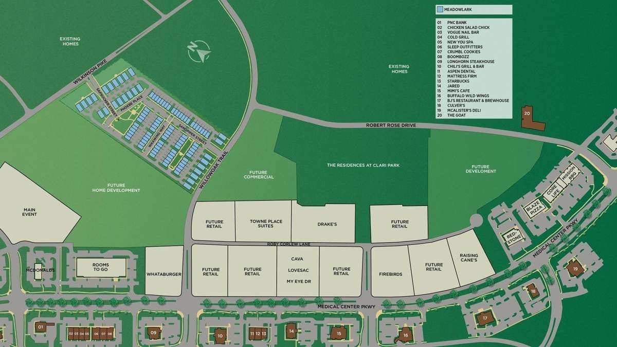 Overview of Meadowlark Location
