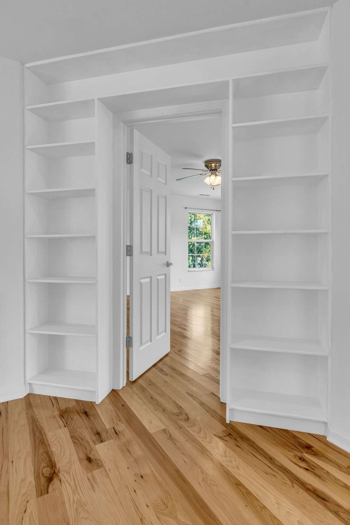 Built-In Bookshelves surround the Bonus Room entrance.