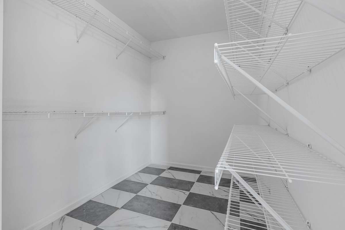 Right Side of Walk-In Master Closer with plenty of shelves