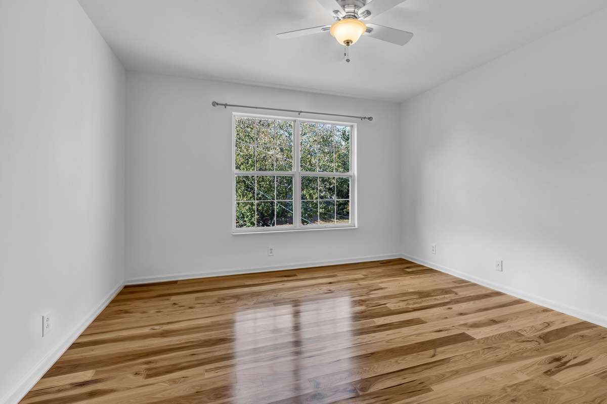 Bedroom #4 with windows facing the front