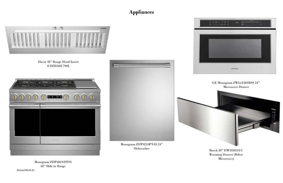 Standard Appliances In Calistoga