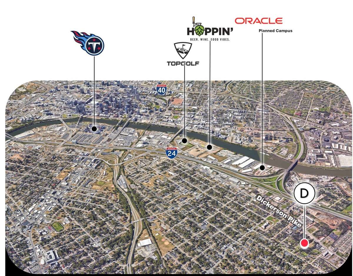 Just minutes from Hillside Village, Dickerson Pike is undergoing its own major reinvention. This corridor is quickly becoming one of Nashville’s most exciting development zones, filled with new restaurants, residential options, and boutique retail.