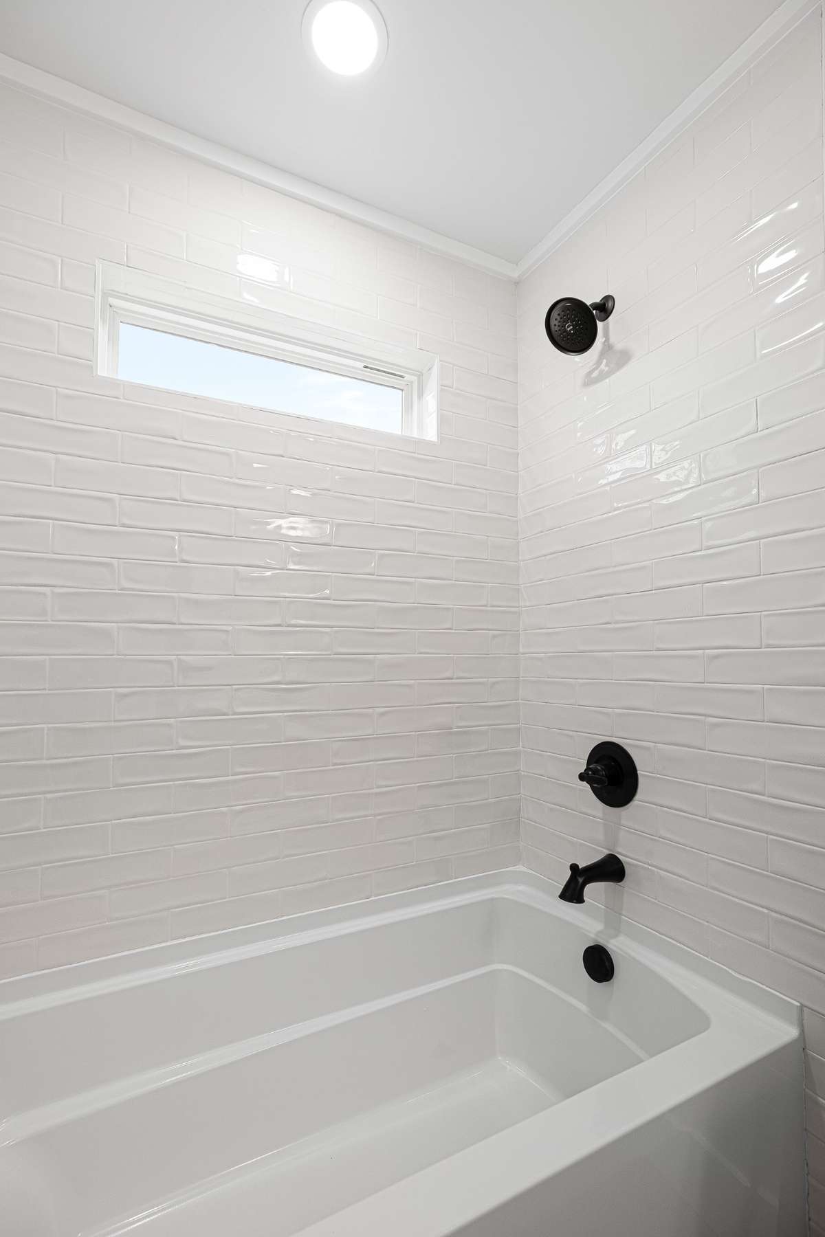 Tub to ceiling tile in upstairs bath