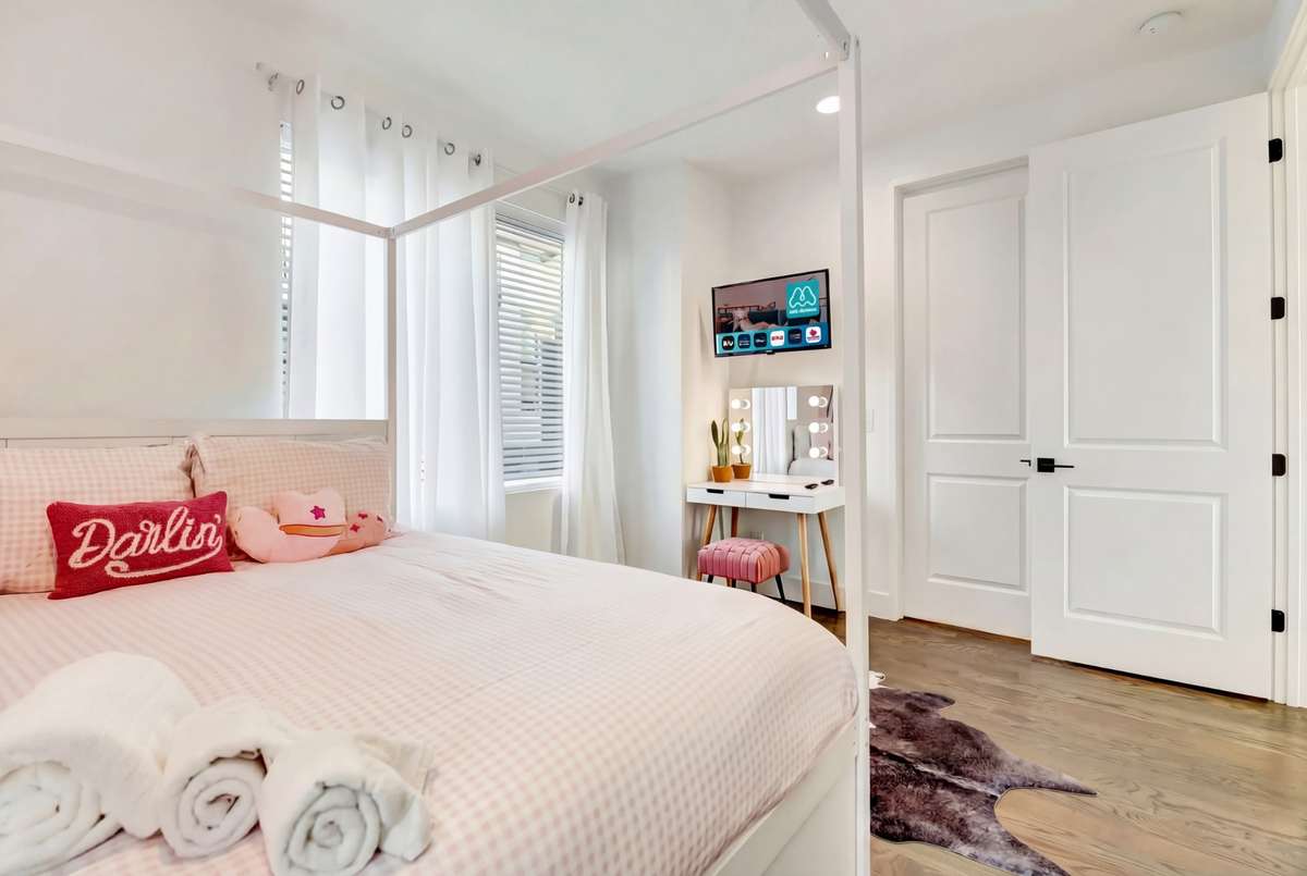 The thoughtful layout separates the bedrooms, creating space and privacy for everyone.