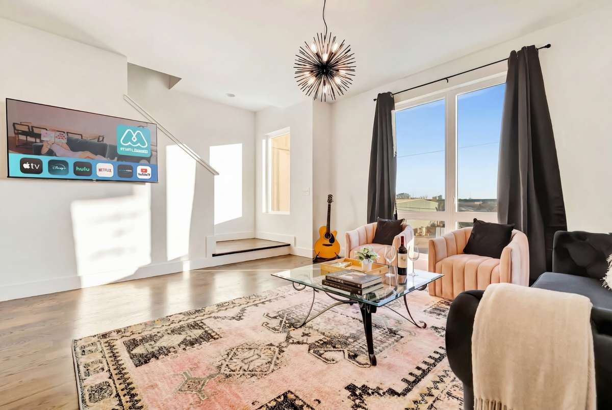 High ceilings open up the room!