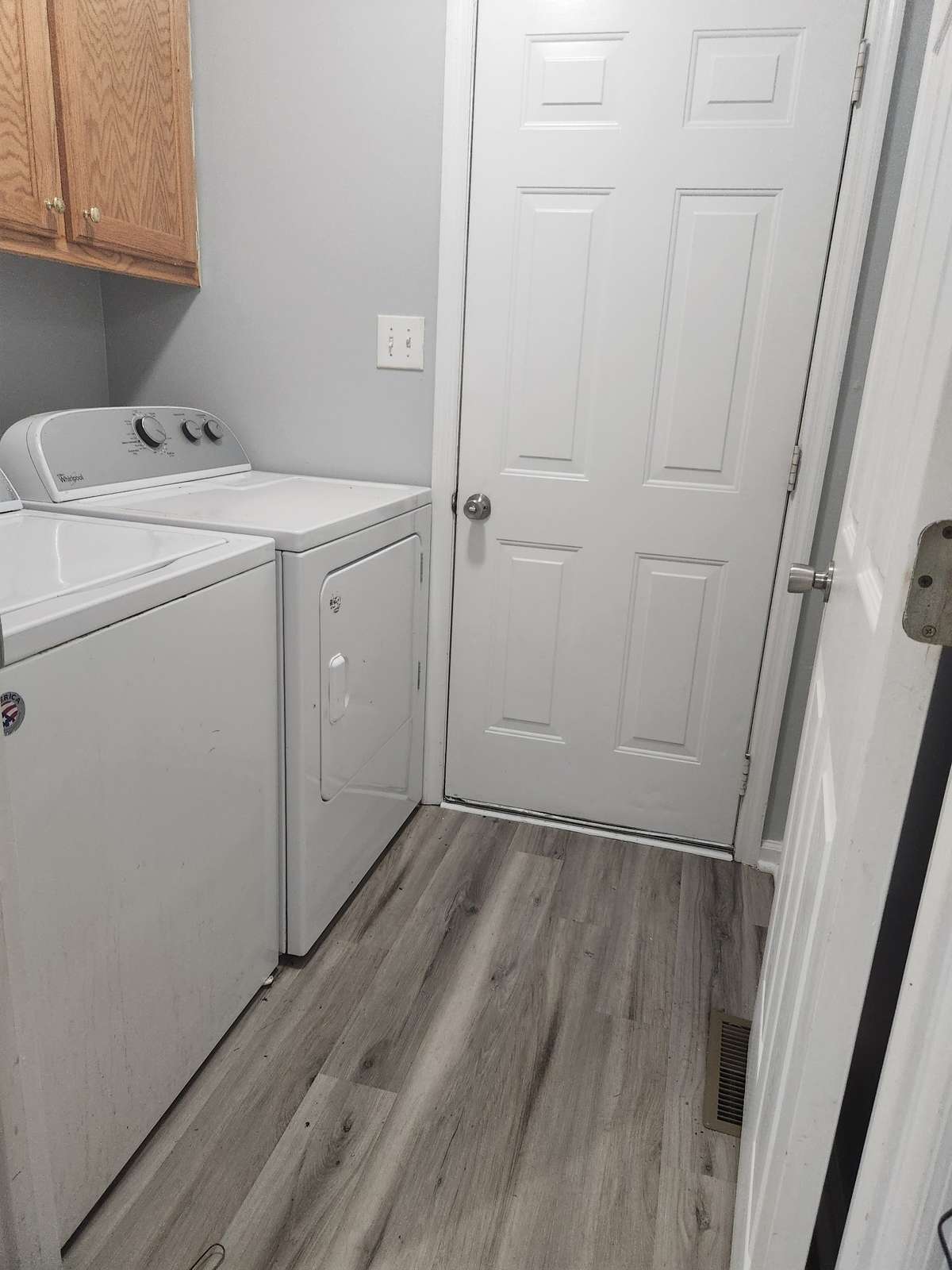 Laundry room off the two-car garage.