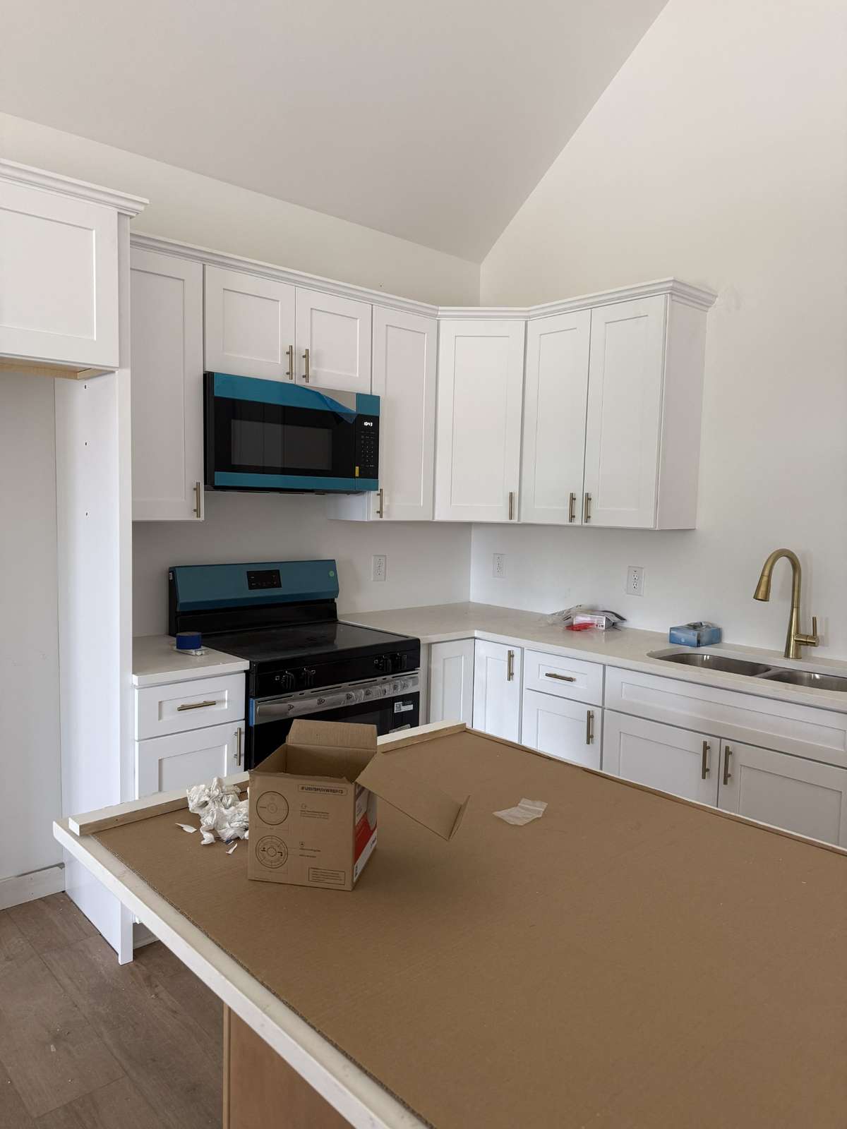 excuse our mess-construction in progress-backsplash will be started soon