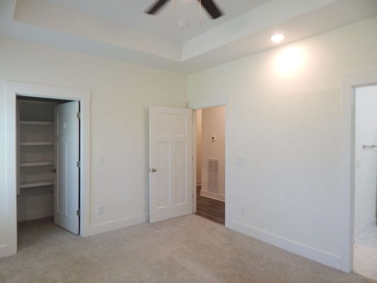 This master bedroom also has tray ceilings. This room measures 14 x 11