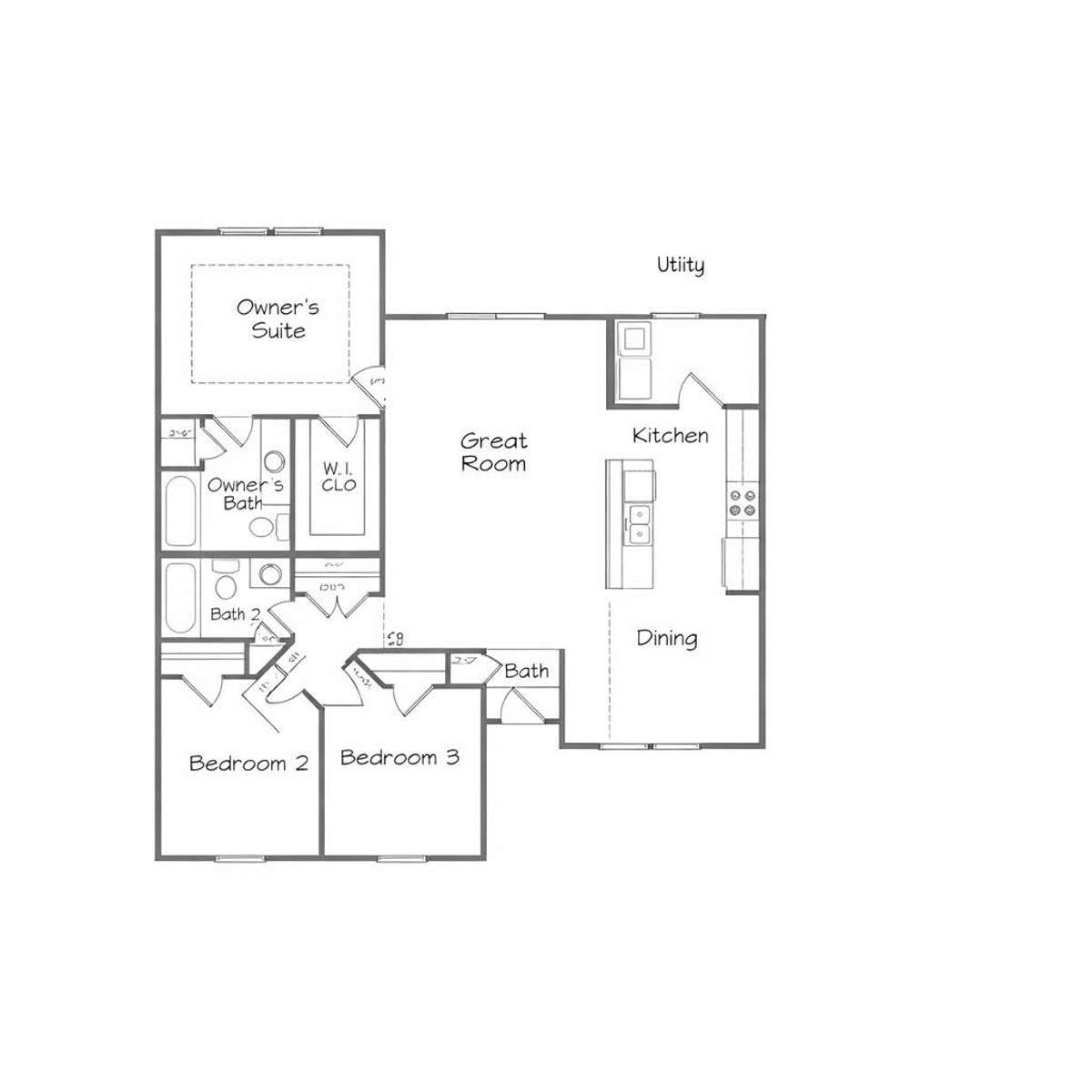 Floor plan rendering-for informational purposes only