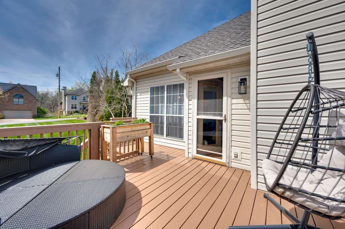 While we are outside lets take another look at the main level deck.  The perfect place to relax and enjoy nature.