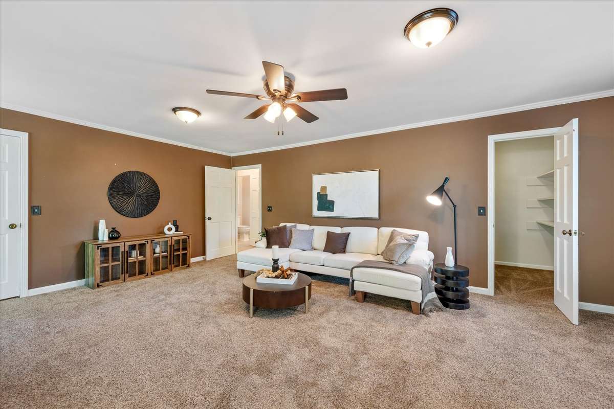 We also have two large walk in closets here, just perfect for storage.