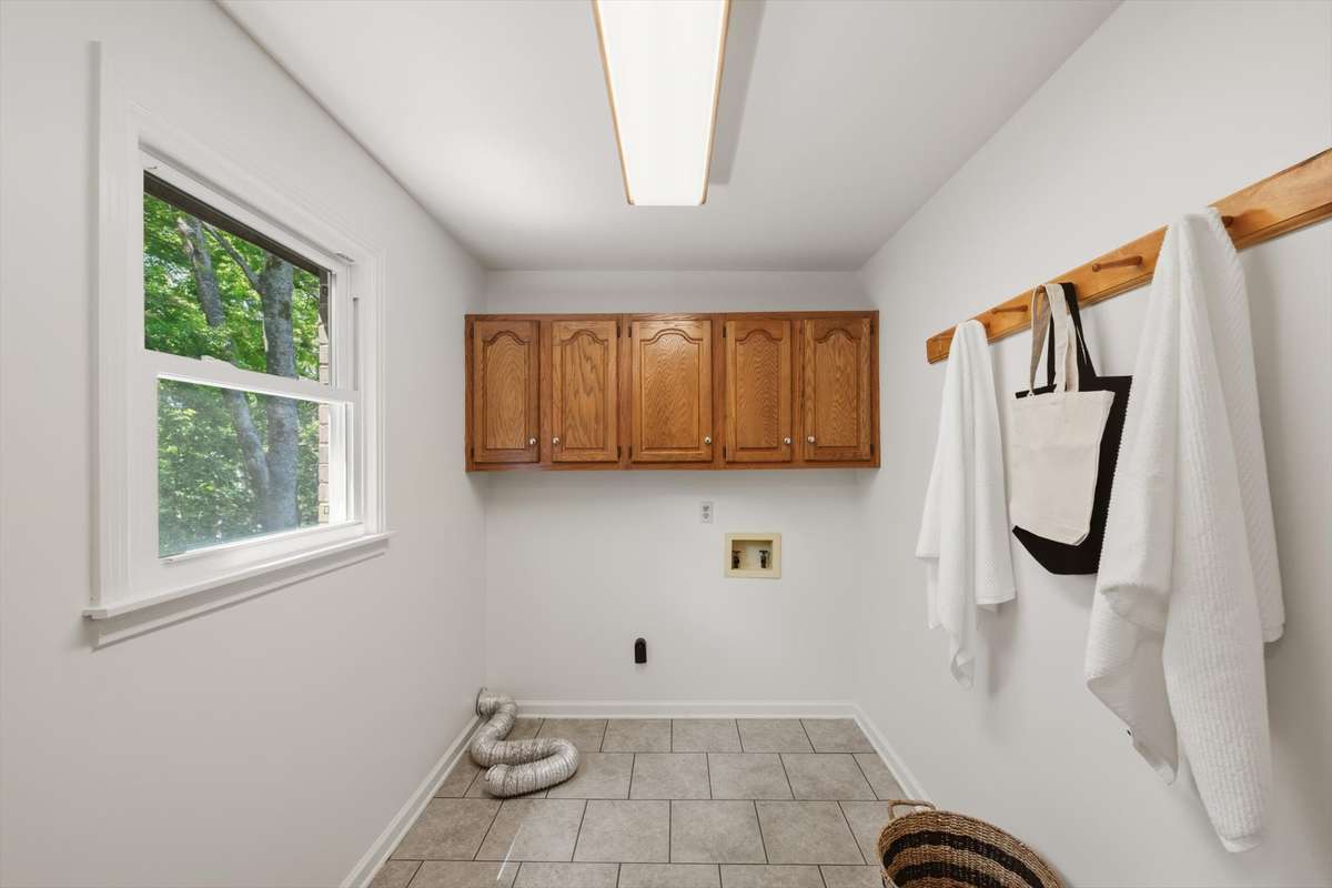 Large laundry room that you can move around in.