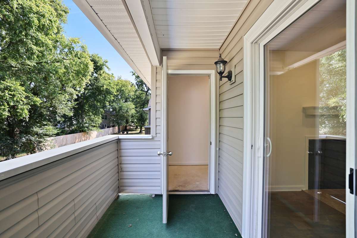 The outdoor storage area is amazing! Plenty of room to store seasonal decorations.