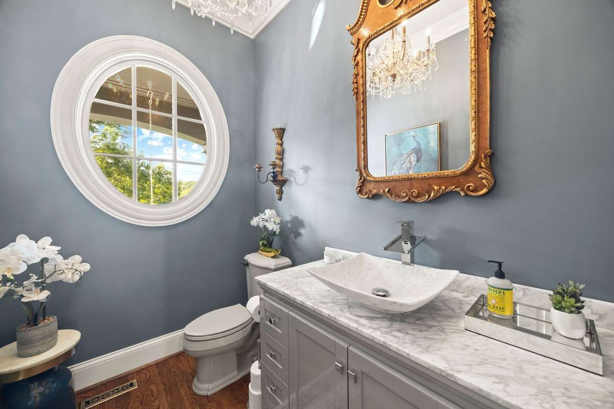 Half-bath in hallway.