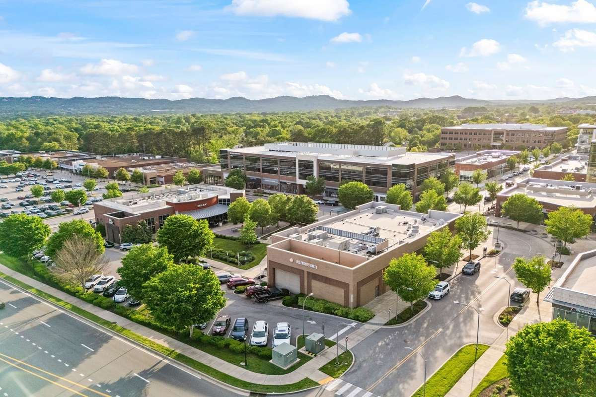 Maryland Farms has more restaurants, shopping, hotels and commercial office space.