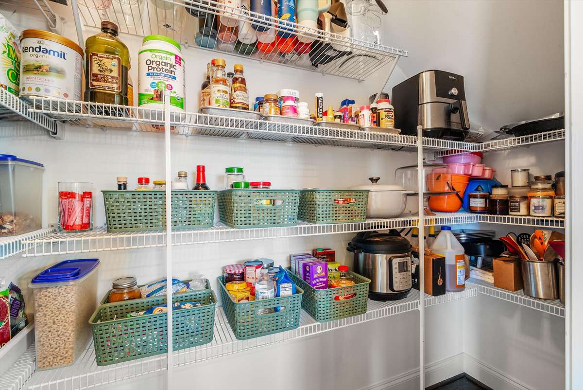 Owner added extra shelves for additional storage