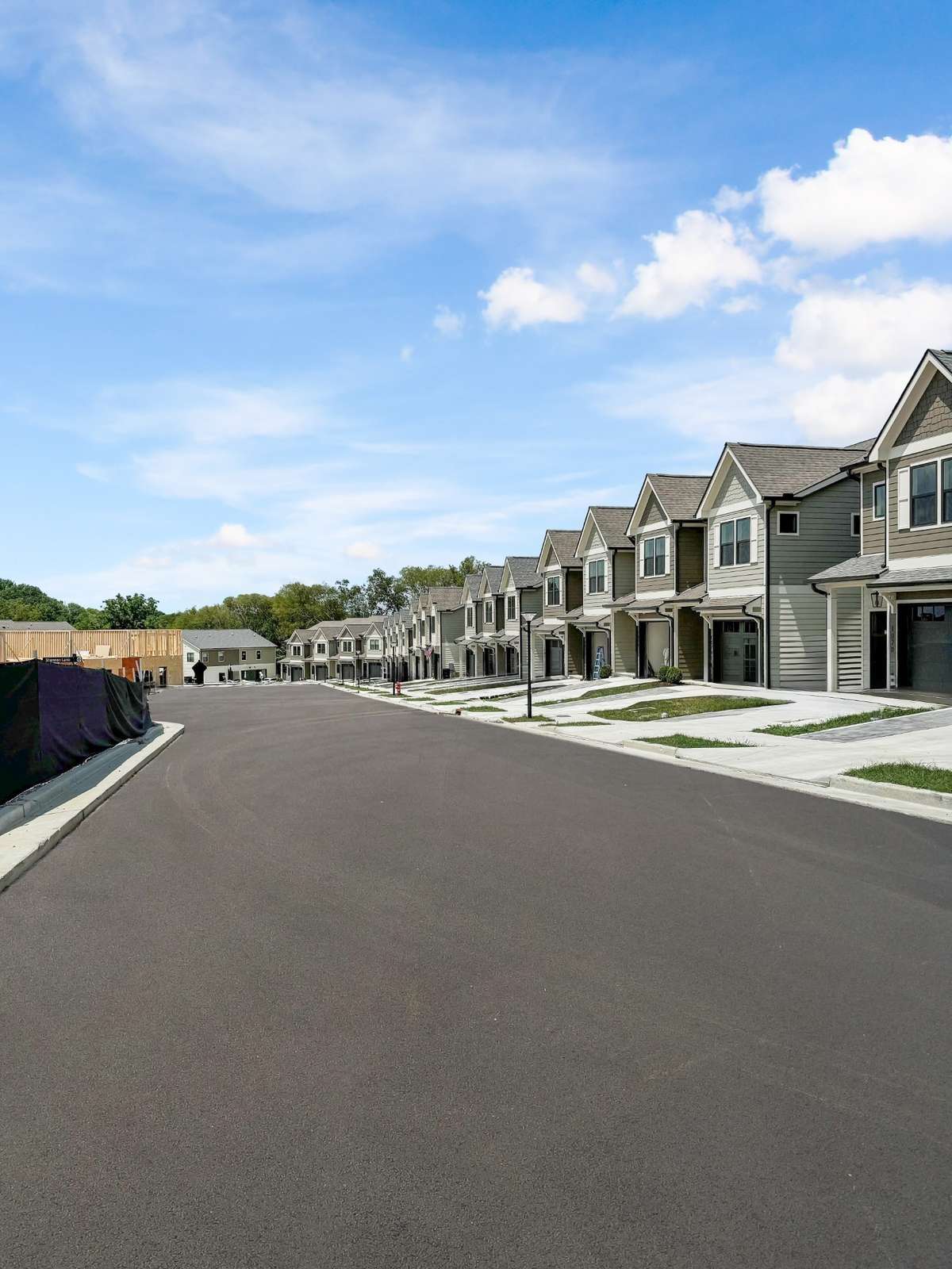 Sidewalks, Street Lamps and Gated Community