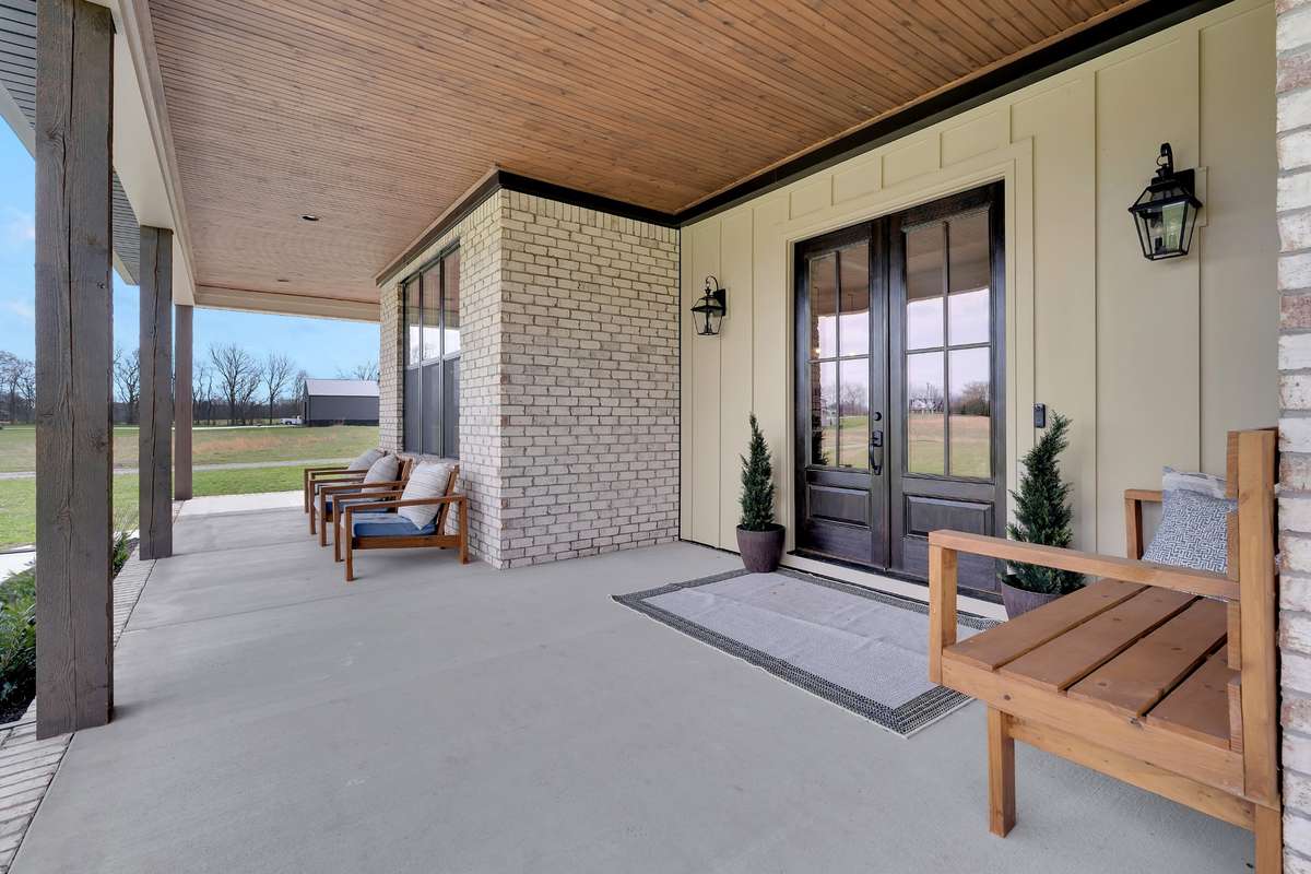 Beautiful front porch for Sunday afternoon relaxing