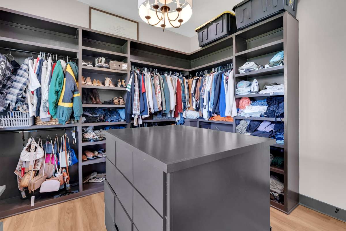 Another view of the primary closet