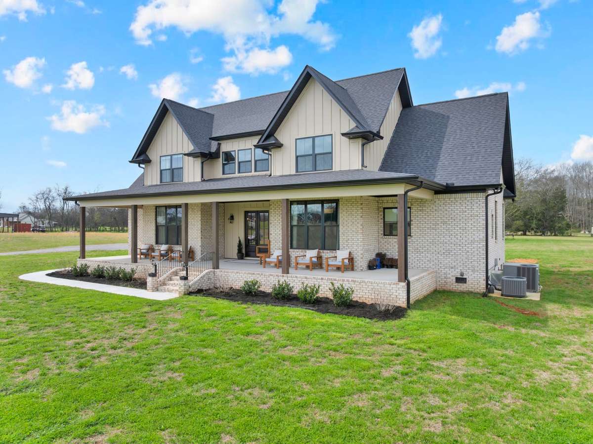 Call your local realtor today for your private showing of this custom farmhouse
featuring: 5 bedrooms, 4 baths, a dedicated study, loft, and 3 car garage on 4.29 acres close to Murfreesboro