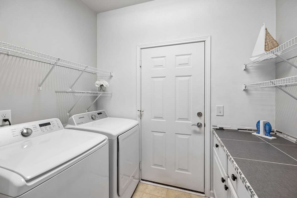 Laundry Room coming in from Garage.