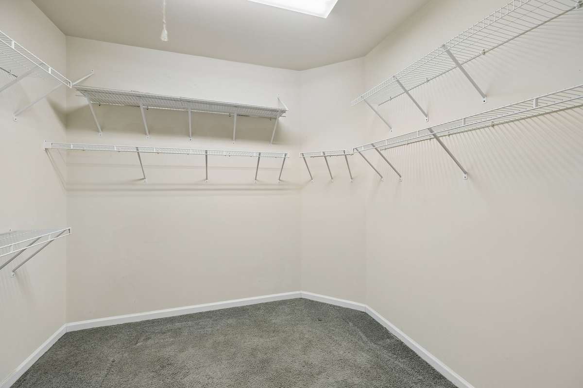 LARGE walk-in closet.