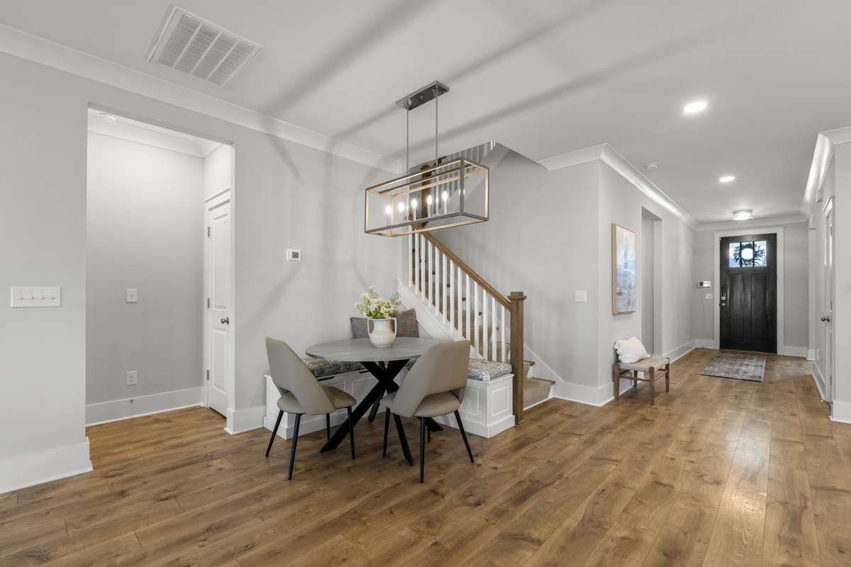 Eat In Kitchen Area with Built In Benches.