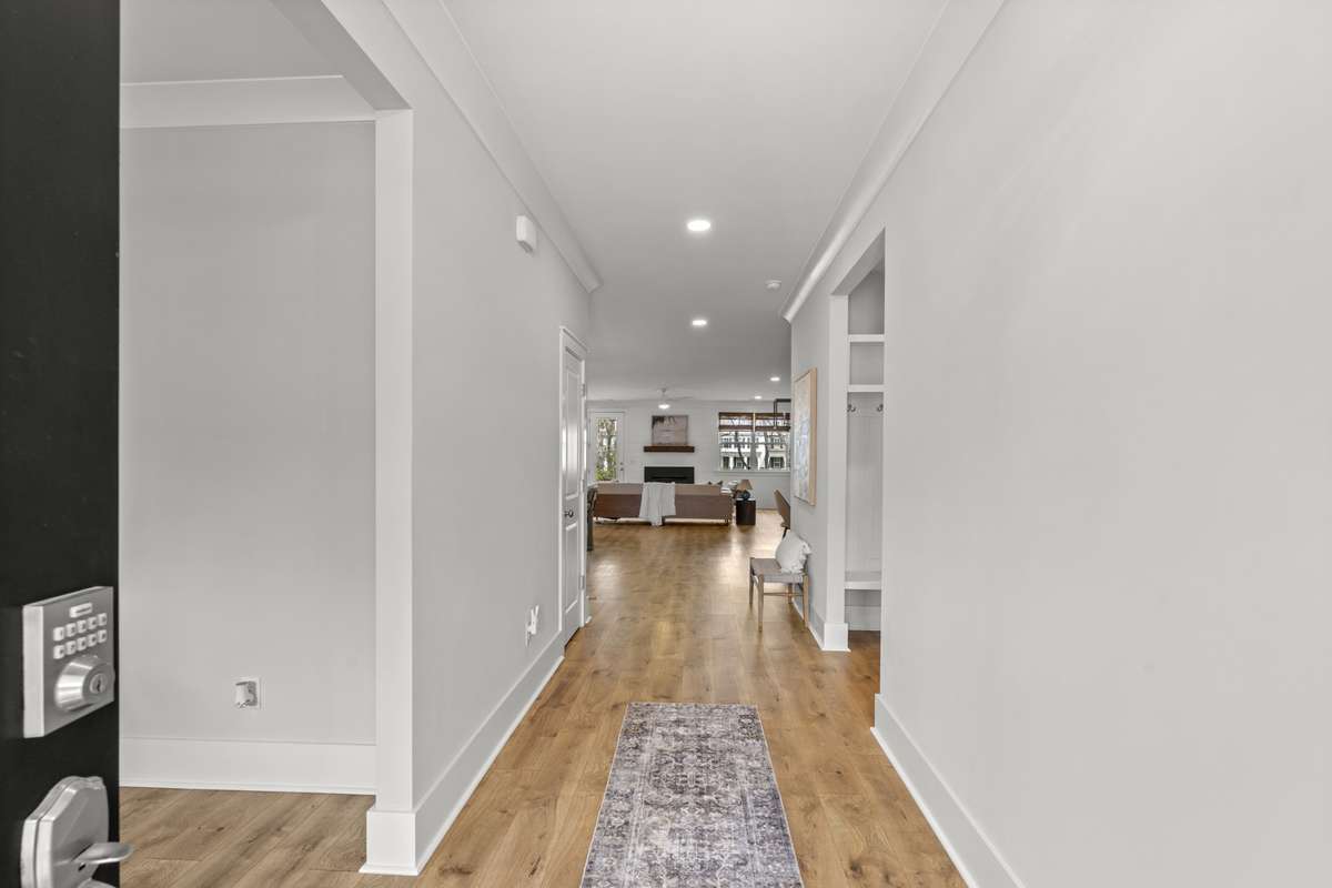 Spacious entryway.