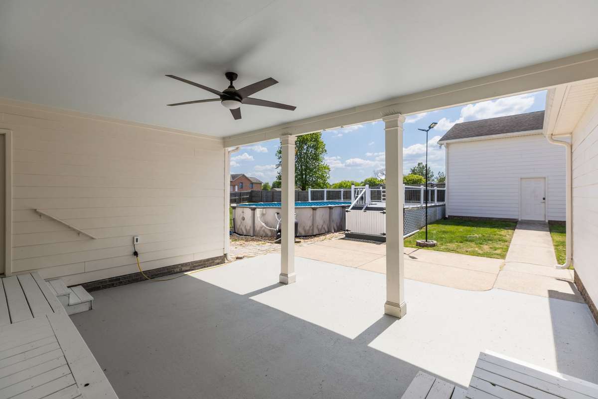 Covered Back patio