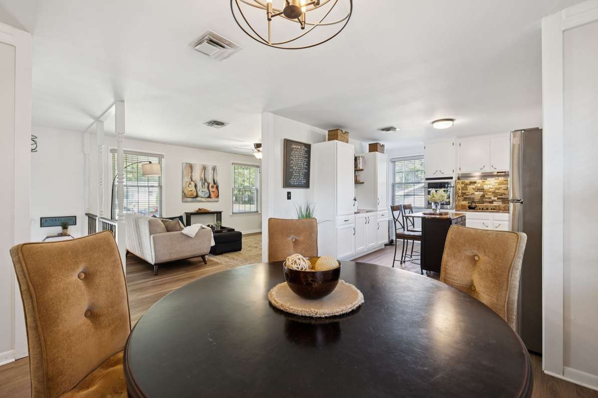 Open Living - Living Room, Dining and Kitchen