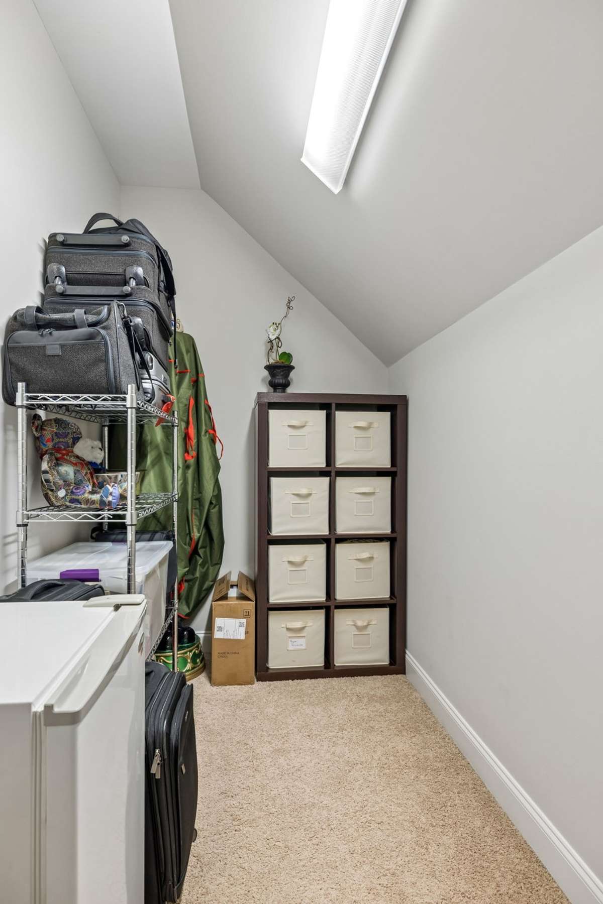 Heated and cooled storage off the bonus room.