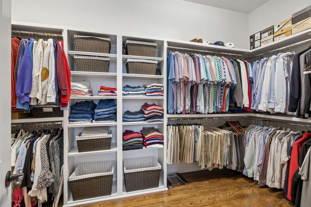 Custom shelving.