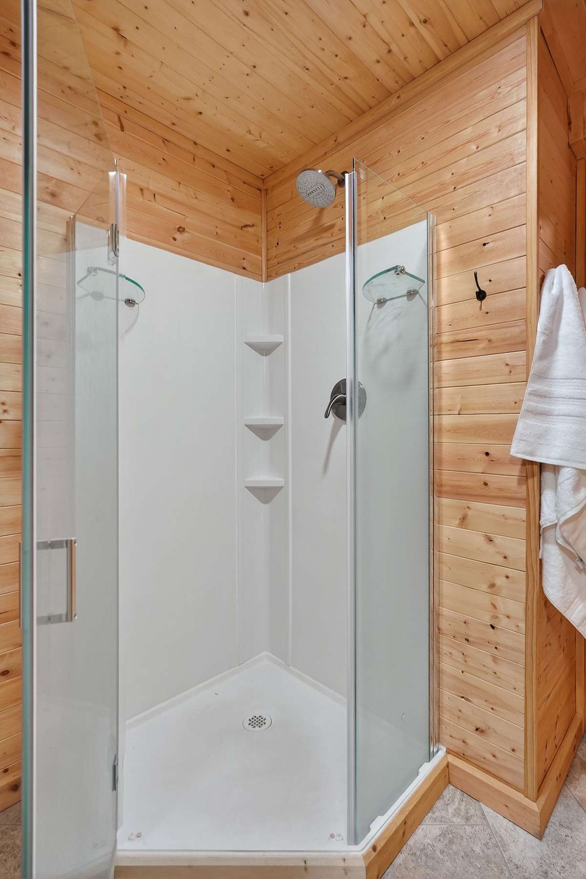 Downstairs shower