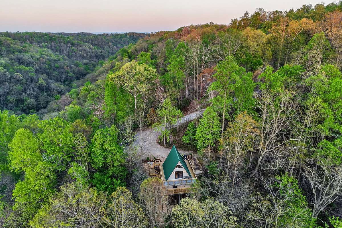 Secluded privacy makes this the perfect cabin.