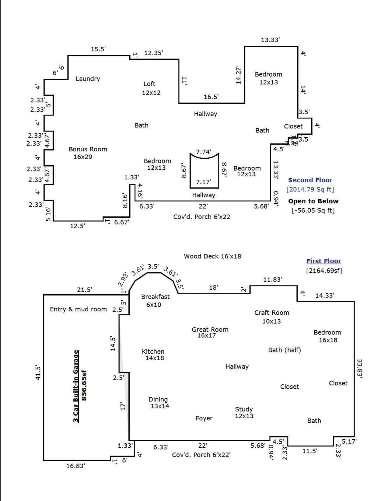 Full blueprint of both levels