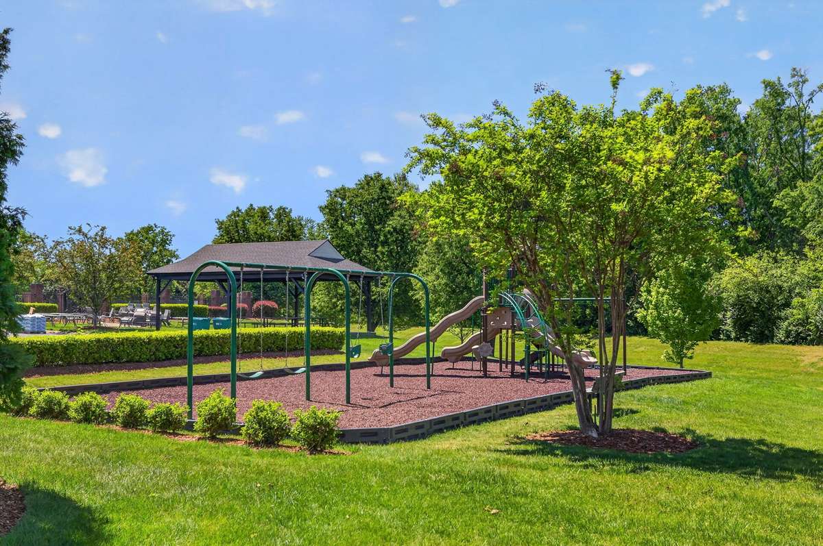 The community playground is the perfect setting for playdates and warm weather outings.