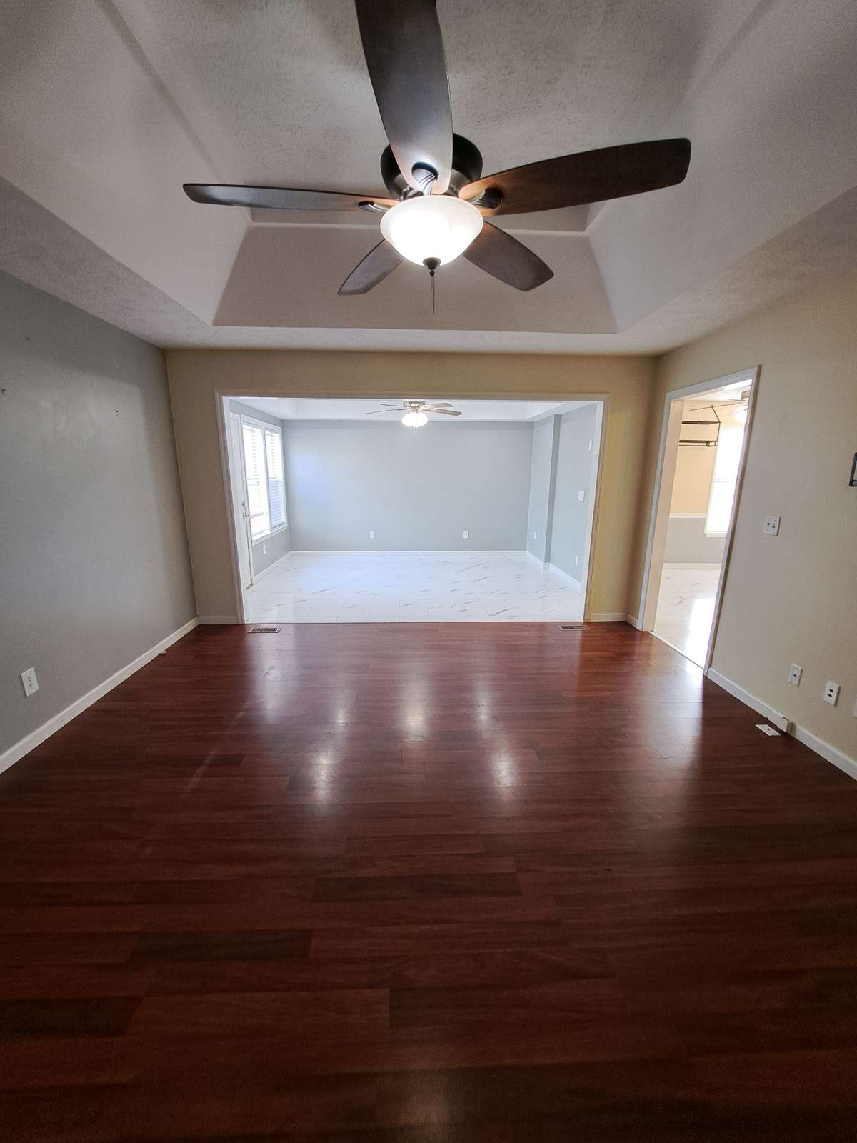 Just a quick glance from the living room at the open dining room.